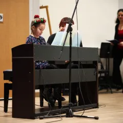 Les élèves de l'école de musique À la portée des sons
