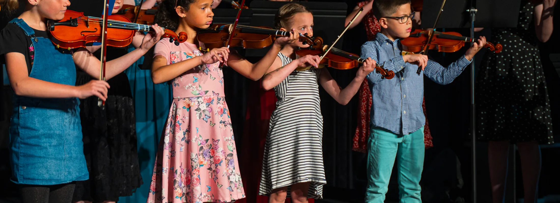 Élèves de l'école de musique À la portée des sons