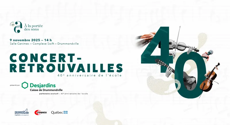 Concert-retrouvailles du 40e anniversaire de l'école de musique À la portée des sons